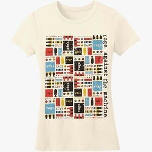 NWT Rage Against The Machine Graphic Tee - Cream